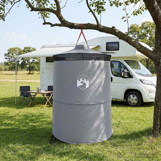 vidaXL Σκηνή Camping Pop Up Τουαλέτας Γκρι 4 Εποχών 97x126x126εκ.