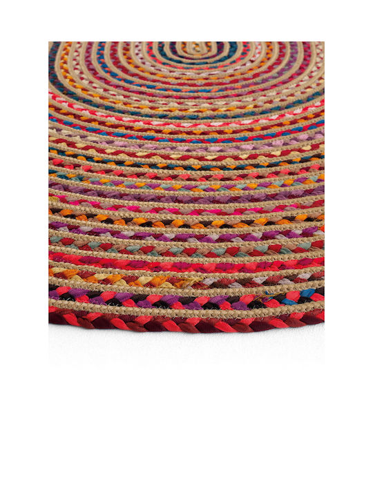 SteweHome Summer Wicker Coral Runner Rug 80x200cm