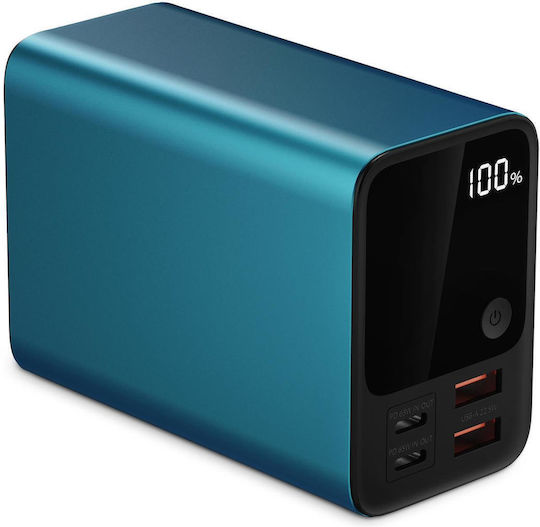 GoGEN Power Bank 27000mAh with 2 USB-A Output Ports and 2 USB-C Output Ports Blue