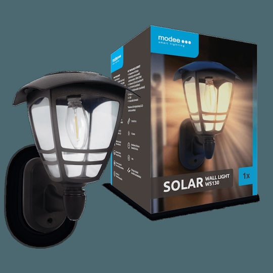Modee Lighting Wall Mounted Solar Light Warm White 3000K with Photocell IP44 45x13x39.5cm