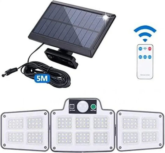 Aerbes Wall Mounted Solar Light with Motion Sensor and Remote Control IP65