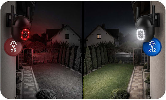 Berdsen IP Überwachungskamera Wi-Fi Full HD+ 5MP Wasserdicht mit Zwei-Wege-Kommunikation