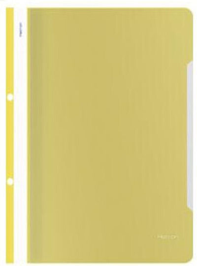 Metron Clipboard with Spring for Paper A4 Yellow 1pcs