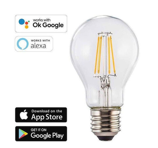 HAMA Smart Λάμπα LED 7W για Ντουί E27 Ρυθμιζόμενο Λευκό
