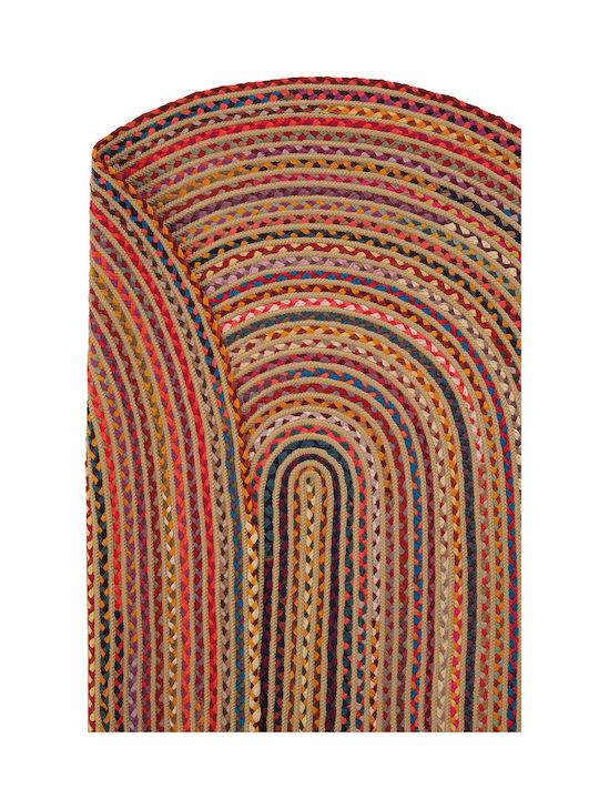 SteweHome Χαλί Καλοκαιρινό Ψάθινο 80x150cm Κοραλί