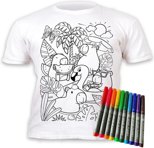 Splat Planet Painting T-Shirt Capybara