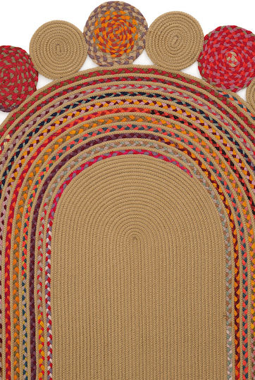 SteweHome Summer Wicker Rug 100x150cm Coral