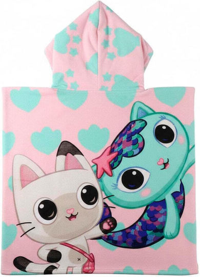 Gabbys Dollhouse Microfibre Poncho Beach Towel