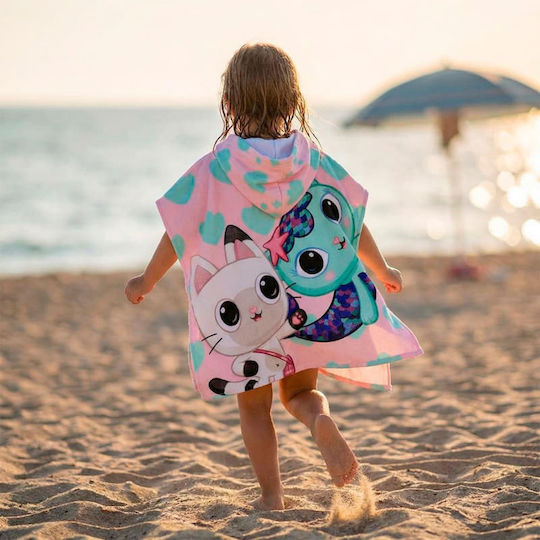 Gabbys Dollhouse Microfibre Poncho Beach Towel