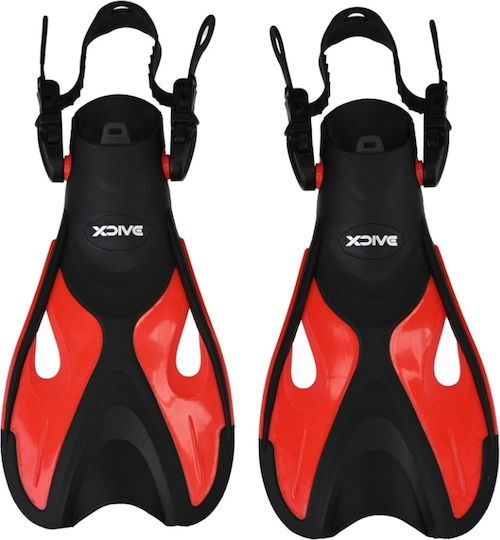 Unigreen Flippers Swimming Sandals Short Red
