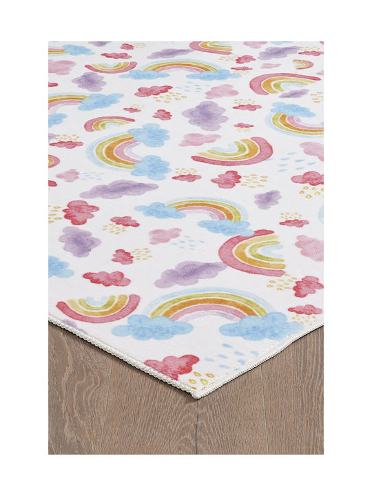 SteweHome Non-Slip Rectangular Summer Wicker Beige Rug 100x150cm
