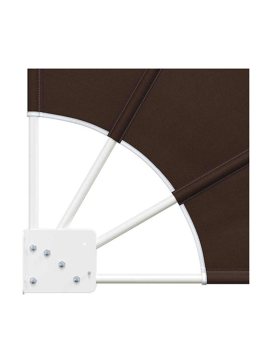 vidaXL Sideway Brown Terrace Tent 1.4x1.4m