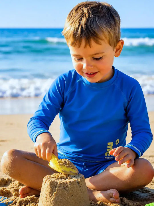 Αντηλιακή Παιδική Μπλούζα Uv Upf 50+ Marckids Μακρυμάνικη Μπλε