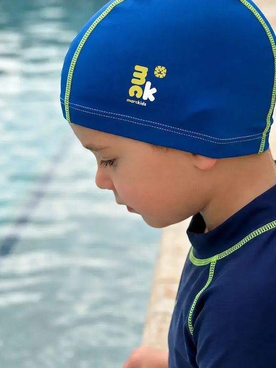 Παιδικό Υφασμάτινο Σκουφάκι Πισίνας Marckids Medium Μπλε