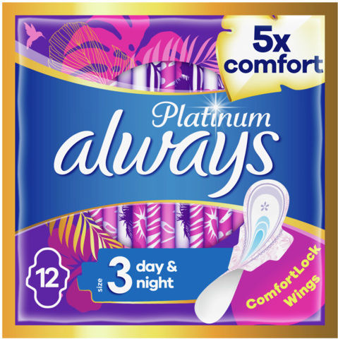 Always Platinum Ultra Night Sanitary Pads Night