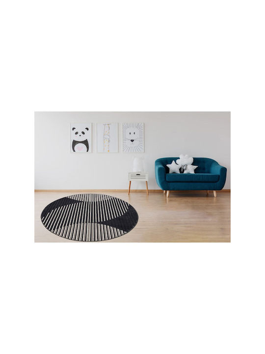 SteweHome Rectangular Black Rug 100x200cm