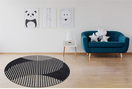 SteweHome Χαλί Ορθογώνιο Μαύρο 100x200cm