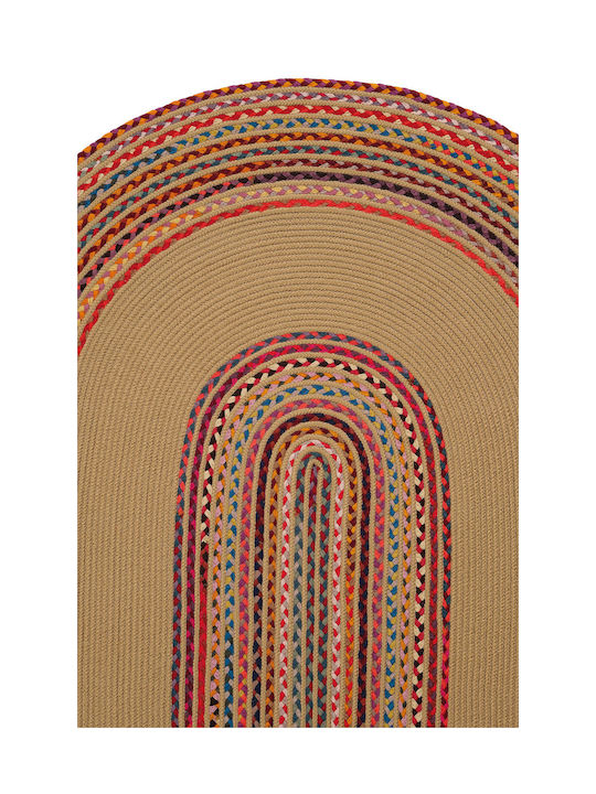 SteweHome Χαλί Καλοκαιρινό Ψάθινο 100x150cm Κοραλί