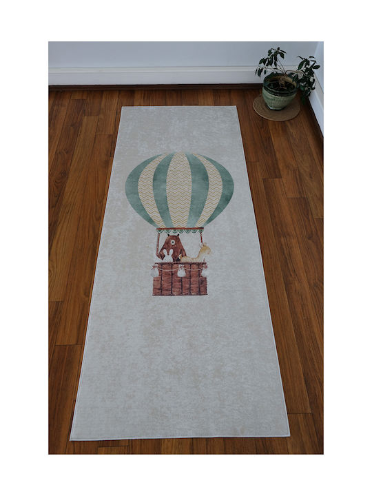 SteweHome Παιδικό Χαλί Μαύρο 200x400cm Πάχους 60mm