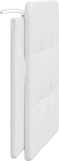 vidaXL Cushion for Headboard with Leather White 100x48cm