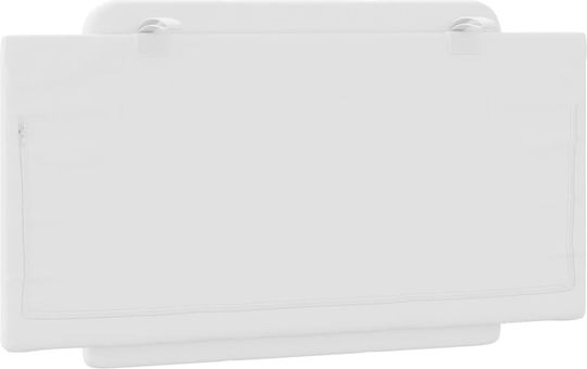 vidaXL Cushion for Headboard with Leather White 100x48cm