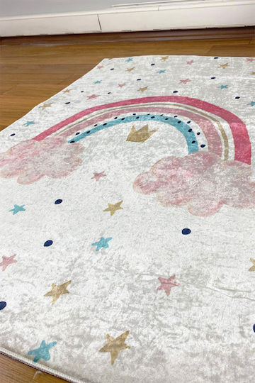 SteweHome Παιδικό Χαλί Μαύρο 100x300cm Πάχους 60mm