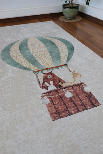 SteweHome Παιδικό Χαλί Μαύρο 100x200cm Πάχους 60mm