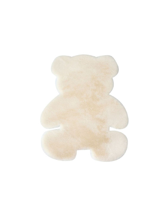 SteweHome Covor Pentru Copii Bej Rotund Cu Diametru 50cm Grosime 60mm