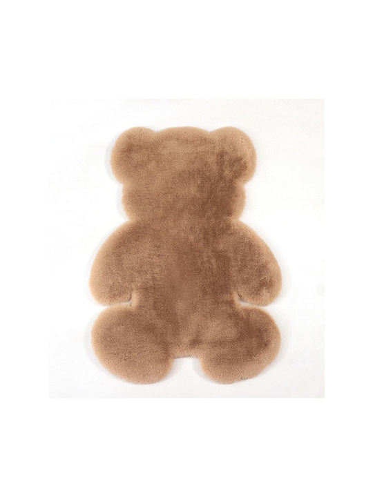 SteweHome Covor Pentru Copii Bej Rotund Cu Diametru 60cm