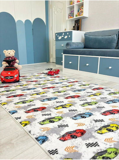 SteweHome Covor Pentru Copii Alb Tăiat La Dimensiune Lățime 120cm 120x180cm Grosime 60mm
