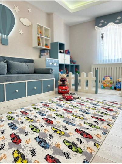 SteweHome Kids Rug White By Meter Width 120cm 120x180cm Thickness 60mm