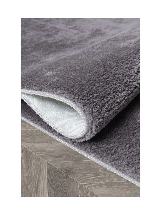SteweHome Χαλί Αντιολισθητικό Γούνινο 80x290cm Γκρι