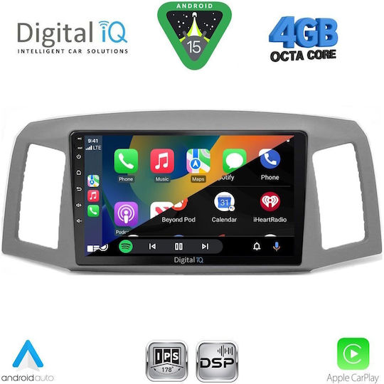 Digital IQ Car Audio System for Jeep Grand Cherokee 2005-2007 Bluetooth USB WiFi GPS Apple CarPlay Android Auto with 10" Touch Screen