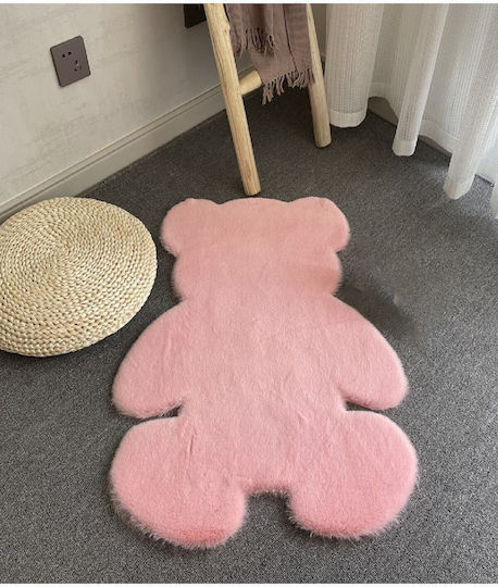 SteweHome Kids Rug Pink By Meter Width 80cm Thickness 60mm
