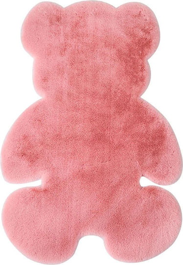SteweHome Kinderteppich Rosa nach Meter Breite 120cm Dicke 60mm