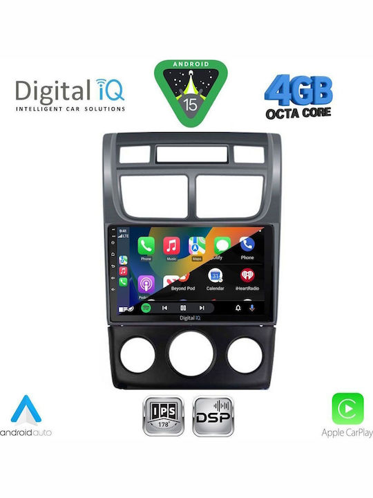 Digital IQ Car Audio System for Kia Sportage 2004-2010 with Clima A/C Bluetooth USB WiFi GPS Apple CarPlay Android Auto with 9" Touch Screen