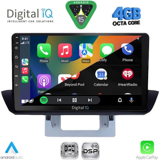 Digital IQ Car Audio System for Mazda BT-50 2012-2019 (Bluetooth/USB/WiFi/GPS/Apple CarPlay/Android Auto) with 9" Touch Screen