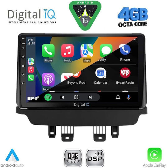 Digital IQ Car Audio System for Mazda CX-3 2014 Bluetooth USB WiFi GPS Apple CarPlay Android Auto with 9" Touch Screen
