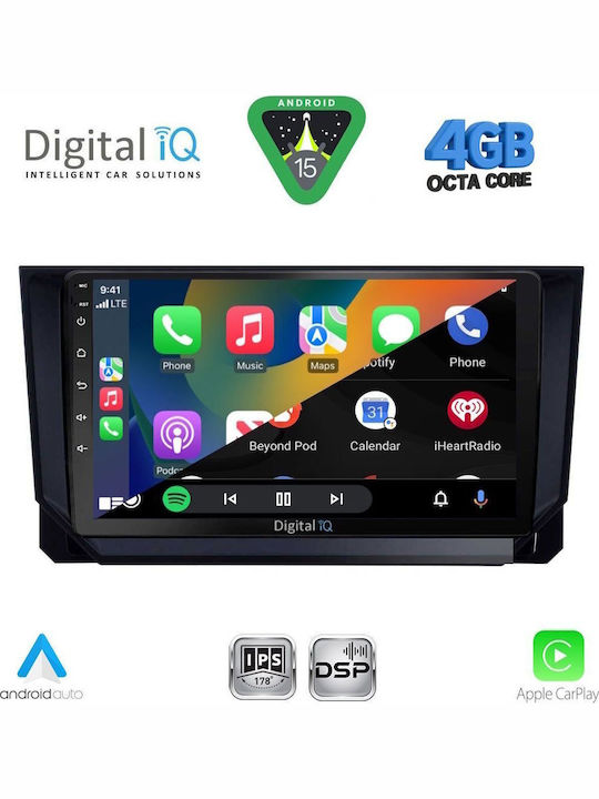 Digital IQ Car Audio System for Mazda CX-9 2006-2015 (Bluetooth/USB/WiFi/GPS/Apple CarPlay/Android Auto) with 10" Touch Screen