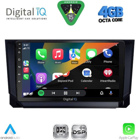 Digital IQ Car Audio System for Mazda CX-9 2006-2015 (Bluetooth/USB/WiFi/GPS/Apple CarPlay/Android Auto) with 10" Touch Screen