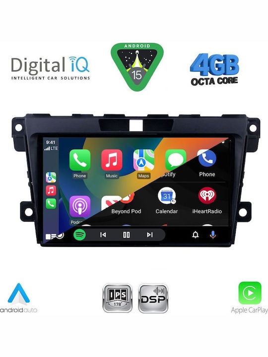Digital IQ Car Audio System for Mazda CX-7 2006-2012 Bluetooth USB WiFi GPS Apple CarPlay Android Auto with 9" Touch Screen