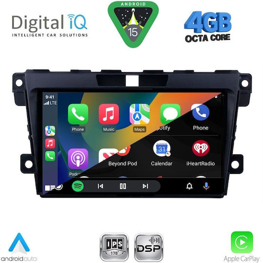 Digital IQ Car Audio System for Mazda CX-7 2006-2012 Bluetooth USB WiFi GPS Apple CarPlay Android Auto with 9" Touch Screen
