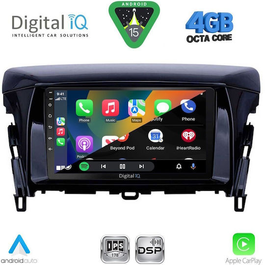 Digital IQ Car Audio System for Mitsubishi Eclipse Cross 2018 Bluetooth USB WiFi GPS Apple CarPlay Android Auto with 9" Touch Screen