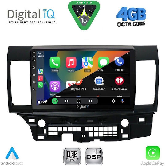 Digital IQ Car Audio System for Mitsubishi Lancer 2008-2017 (Bluetooth/USB/WiFi/GPS/Apple CarPlay/Android Auto) with 10" Touch Screen