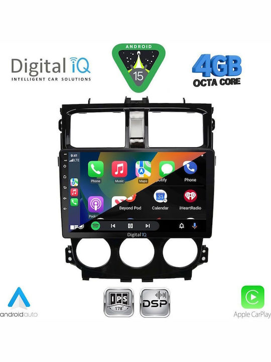 Digital IQ Car Audio System for Mitsubishi Colt 2013-2023 Bluetooth USB WiFi GPS Apple CarPlay Android Auto with 9" Touch Screen