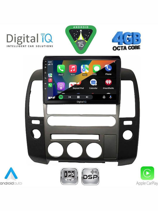 Digital IQ Car Audio System for Nissan Navara 2006-2011 with Clima (Bluetooth/USB/WiFi/GPS/Apple CarPlay/Android Auto) with 9" Touch Screen