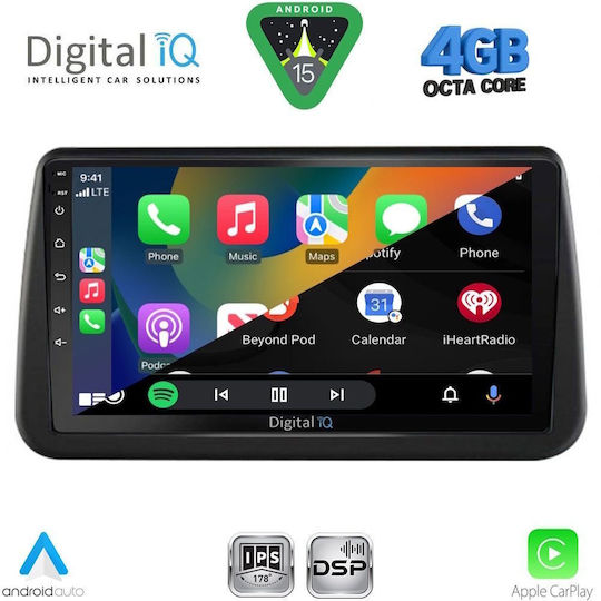 Digital IQ Car Audio System for Opel Meriva 2010-2017 (Bluetooth/USB/WiFi/GPS/Apple CarPlay/Android Auto) with 9" Touch Screen