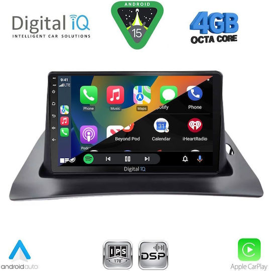 Digital IQ Car Audio System for Renault Kangoo 2010-2021 Bluetooth USB WiFi GPS Apple CarPlay Android Auto with 9" Touch Screen