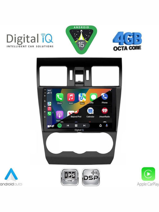Digital IQ Car Audio System for Subaru Forester / Impreza 2013-2019 (Bluetooth/USB/WiFi/GPS/Apple CarPlay/Android Auto) with 9" Touch Screen