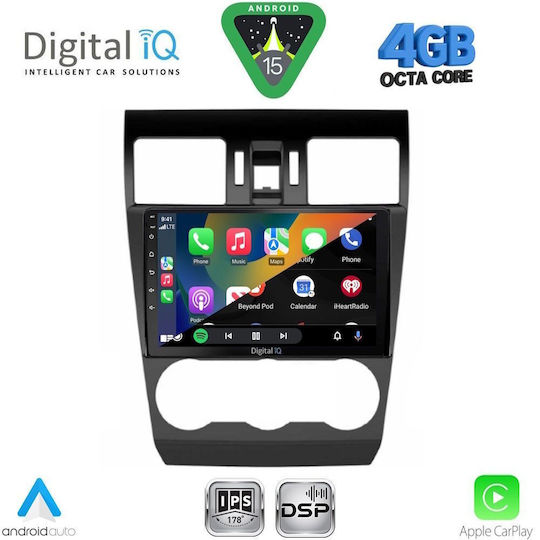Digital IQ Ηχοσύστημα Αυτοκινήτου για Subaru Forester / Impreza 2013-2019 (Bluetooth/USB/WiFi/GPS/Apple-Carplay/Android-Auto) με Οθόνη Αφής 9"